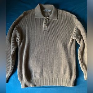 RealTakai Loose-fit Tan Knit Sweater